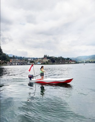 Skiff Water Sport Fiber Glass